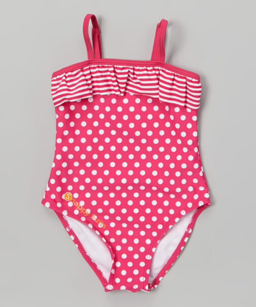 Pretty In Pink With White Polkadots